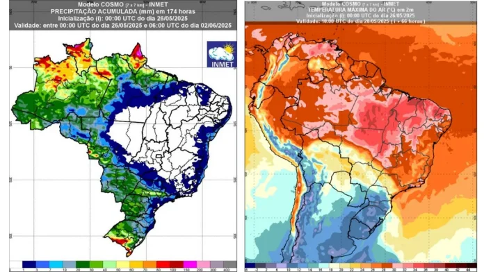 Informativo Meteorológico previsao até 2 de junho