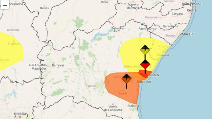 Alertas de chuva bahia 2 de maio