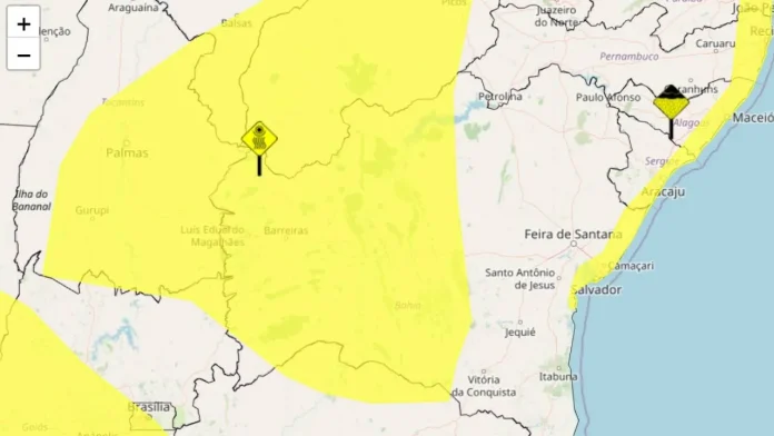 alertas inmet Bahia 24 de junho