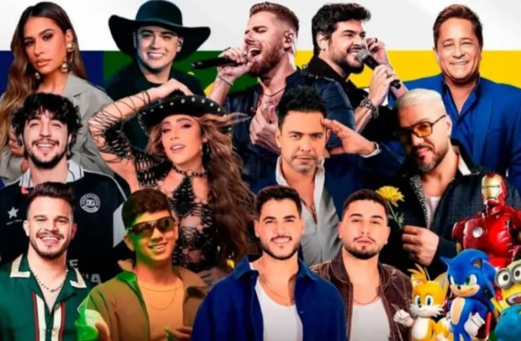 Programação de shows Expomontes 2025