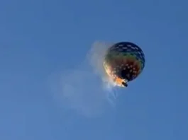 acidente balão SC