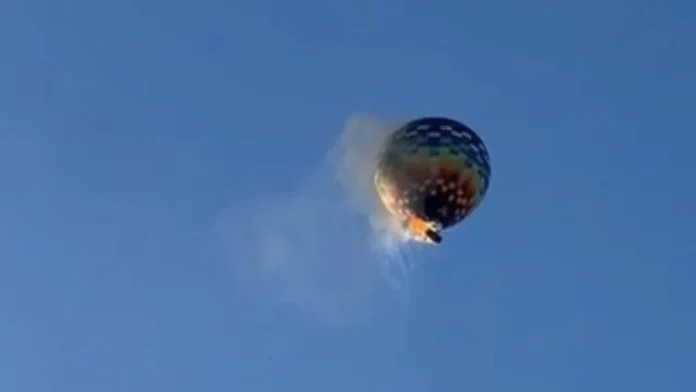 acidente balão SC