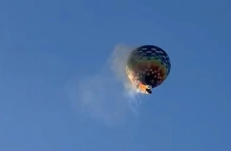 acidente balão SC