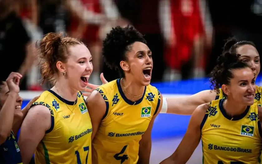 Brasil supera França por 3 sets a 2 na Liga das Nações de Vôlei