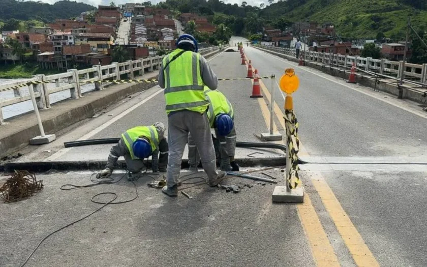 DNIT realiza manutenção preventiva de pontes e viadutos na Bahia