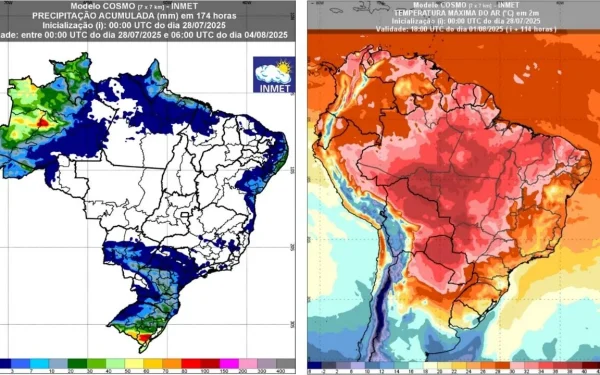 previsao até 4 de agosto Inmet