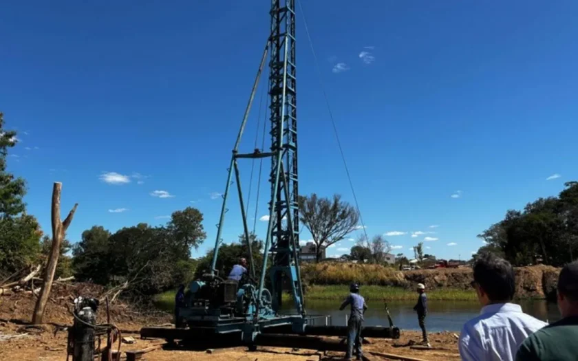 Obras da nova ponte sobre o Rio Grande avançam em Barreiras