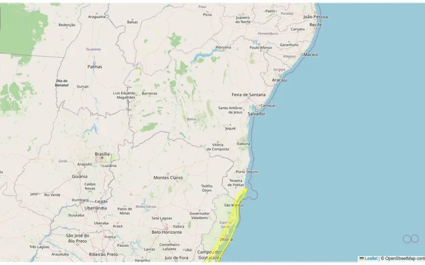 4 municípios da Bahia estão sob alerta meteorológico de ventos costeiros nesta terça-feira