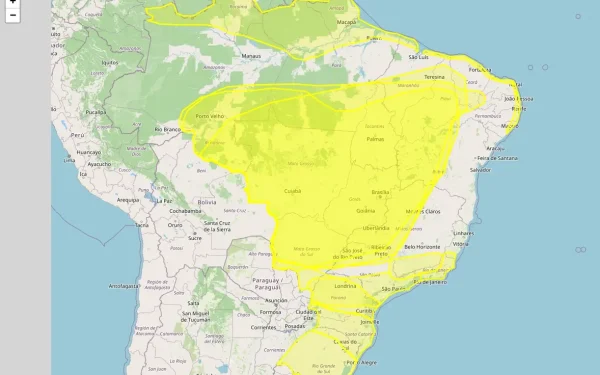 Inmet emitiu treze alertas de chuvas intensas, acumulado de chuva, ventos costeiros, baixa umidade e tempestade para 3939 municípios em 29 estados nesta sexta-feira