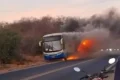 Onibus novo horizonte fogo