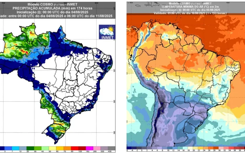 Previsao inmet até 9 de agosto