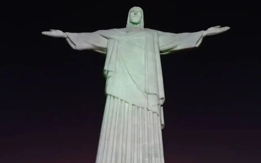 Cristo Redentor será iluminado de lilás em apoio ao combate à violência contra a mulher