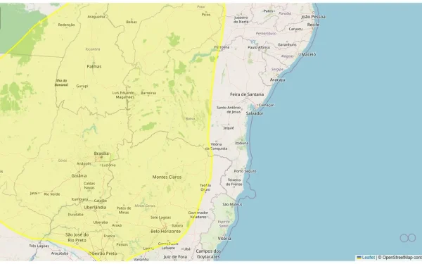 Inmet emite alerta de baixa umidade para 139 municípios da Bahia neste sábado