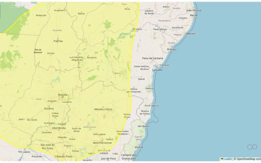Inmet emite alerta de baixa umidade para 139 municípios da Bahia neste sábado