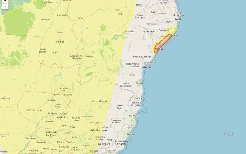 110 municípios da Bahia estão sob alertas de baixa umidade e acumulado de chuva neste sábado