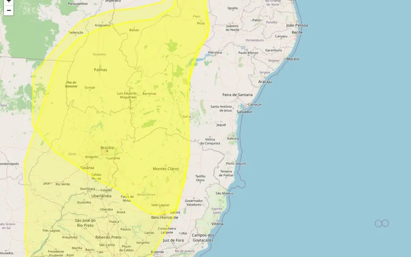 Inmet emite alertas de baixa umidade para 76 municípios da Bahia nesta segunda-feira