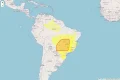 Nove alertas do Inmet para baixa umidade, geada, acumulado de chuva, chuvas intensas e declínio de temperatura atingem 3133 municípios no Brasil nesta segunda-feira