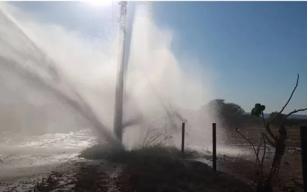 Adutora do algodão no Rio São Francisco