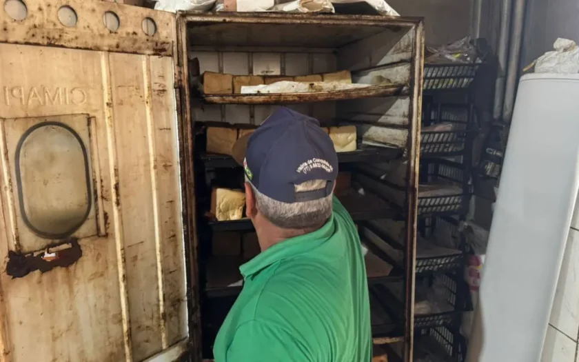 interdição de panificadora em Vitória da Conquista
