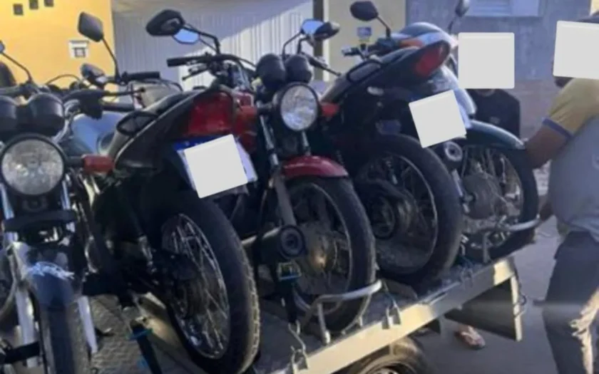 motos apreendidas em Guanambi