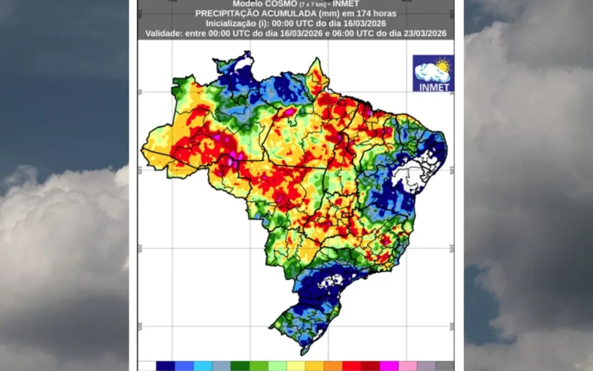Previsao Inmet 23 de março