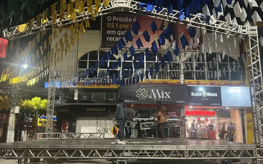Inicio do arraia da Conquista