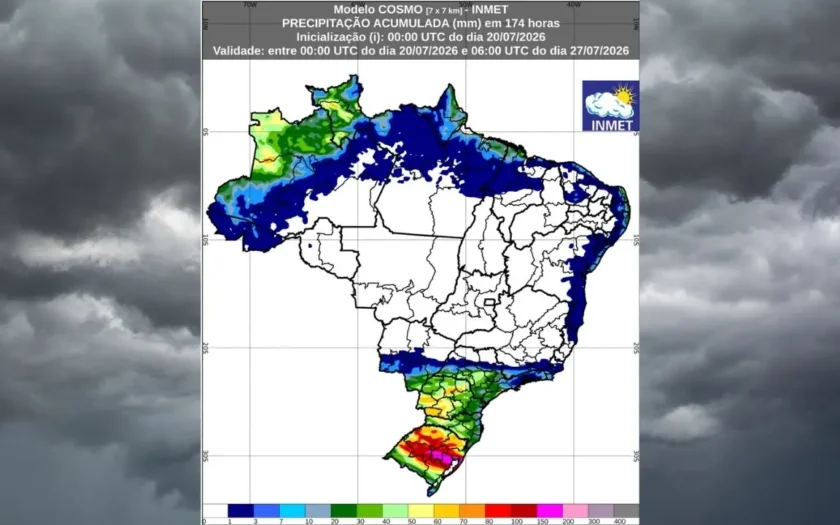 previsao inmet 20 de julho